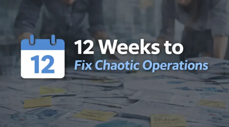 fix chaotic operations in 12 weeks