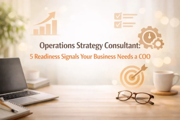 Operations Strategy Consultant: 5 Readiness Signals Your Business Needs a COO
