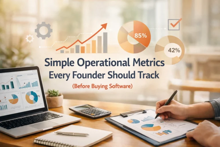 Simple Operational Metrics Every Founder Should Track (Before Buying Software)
