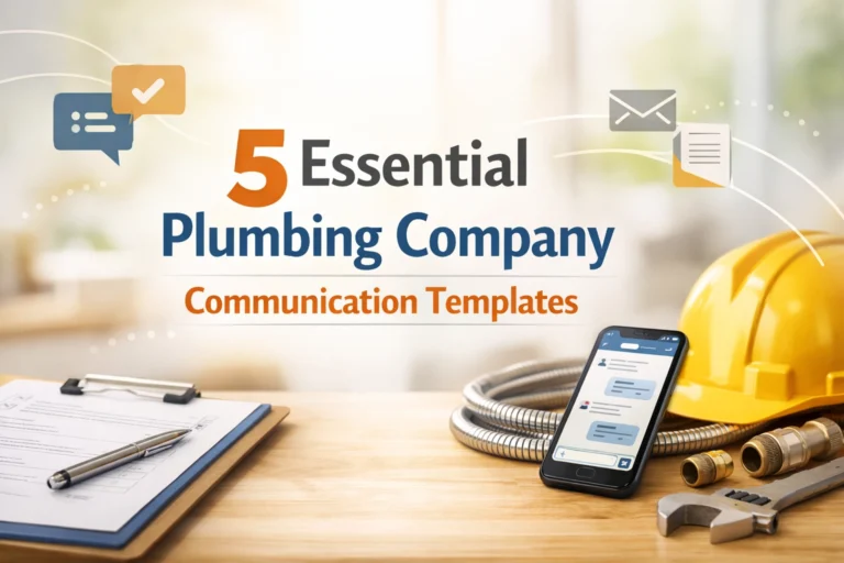 5 Essential Plumbing Company Communication Templates