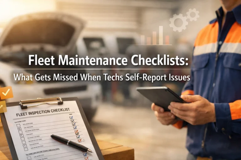 Fleet Maintenance Checklists: What Gets Missed When Techs Self-Report Issues