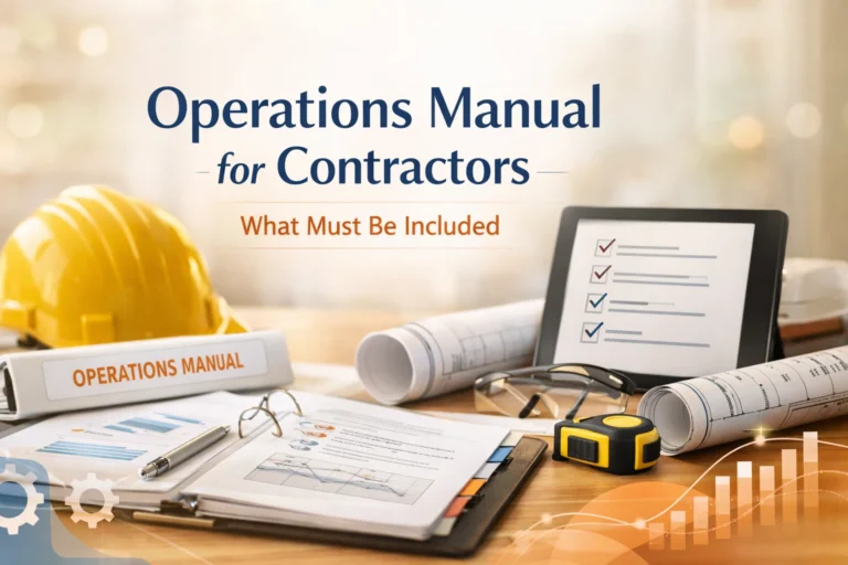 Operations Manual for Contractors: What Must Be Included