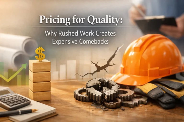 Pricing for Quality: 7 Crucial Ways Rushed Work Destroys Profit