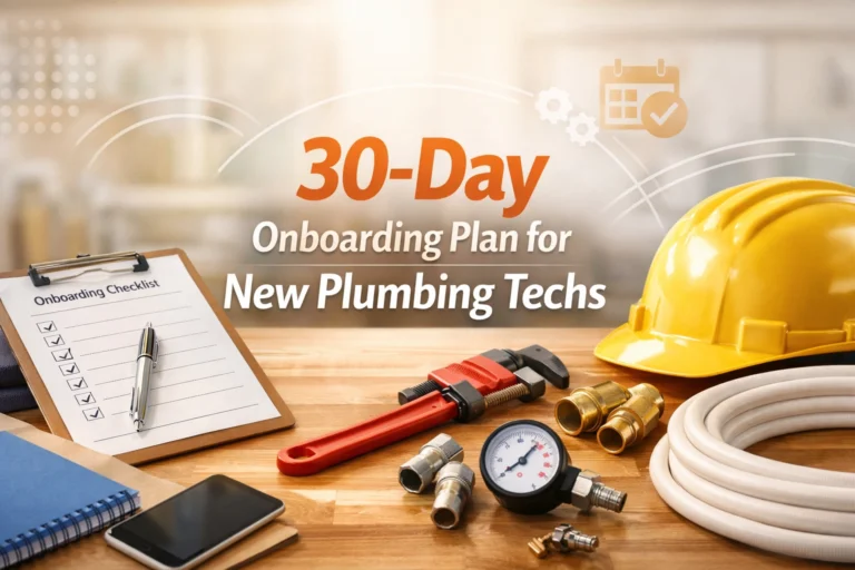30-Day Onboarding Plan for New Plumbing Techs