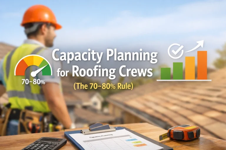 Capacity Planning for Roofing: 1 Smart Rule for Growth