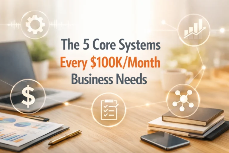 5 Essential Systems for Scaling from 50k to 100k a Month