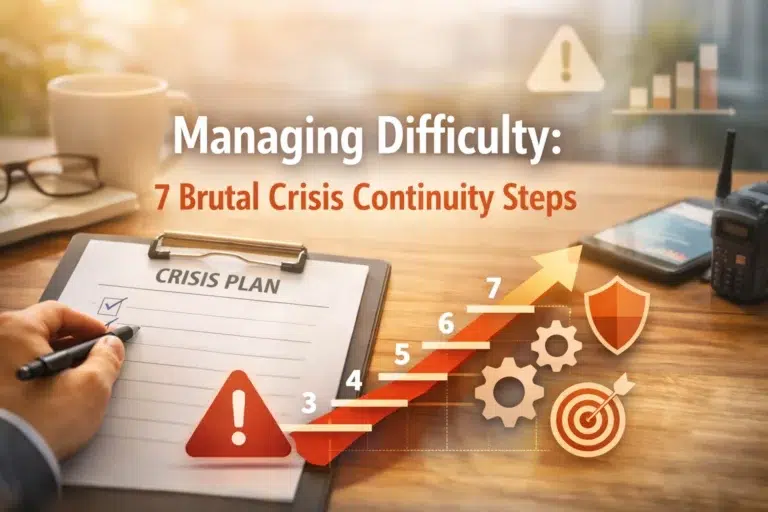 Managing difficulty: 7 brutal crisis continuity steps