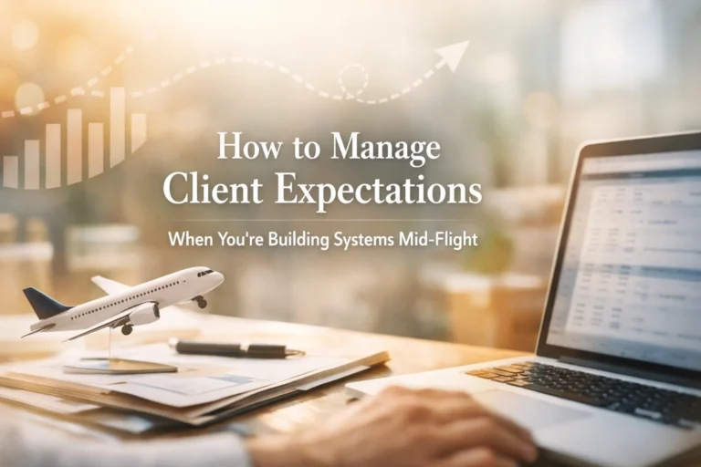 How to Manage Client Expectations When You’re Building Systems Mid-Flight