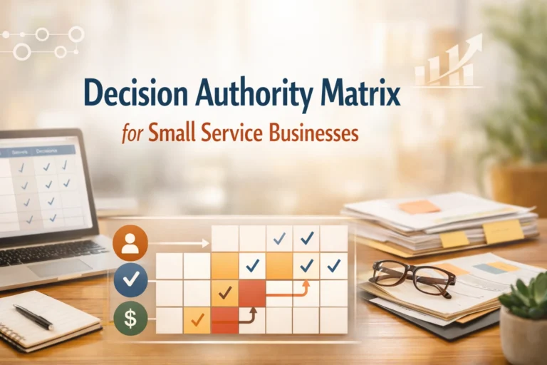 Decision Authority Matrix for Small Service Businesses