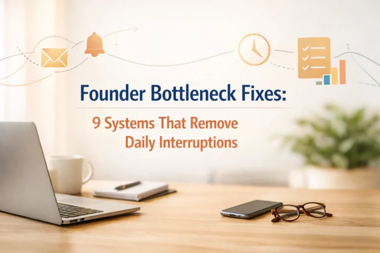 Founder Bottleneck Fixes: 9 Proven Essential Systems