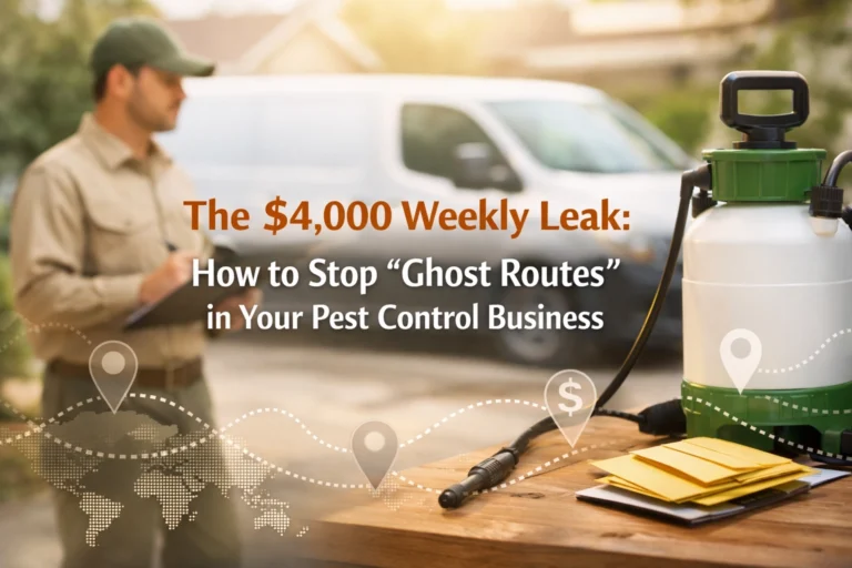 The $4,000 Weekly Leak: How to Stop ‘Ghost Routes’ in Your Pest Control Business