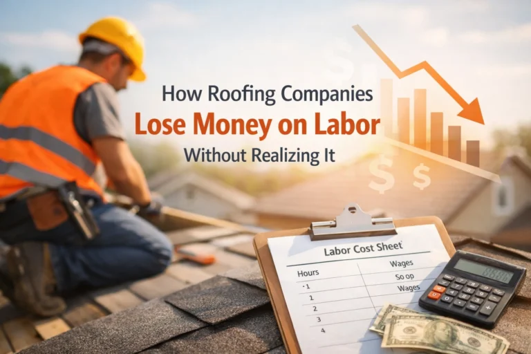 How Roofing Companies Lose Money on Labor Without Realizing It