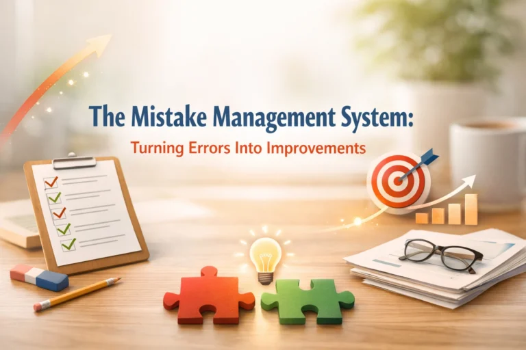 The Mistake Management System: Turning Errors Into Improvements