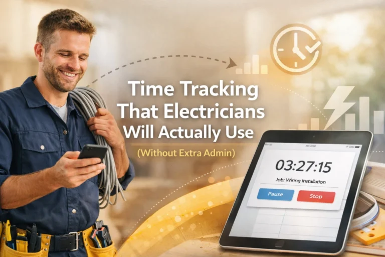 Time Tracking That Electricians Will Actually Use (Without Extra Admin)