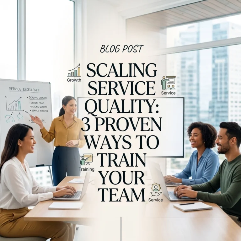 Scaling Service Quality: 3 Proven Ways to Train Your Team