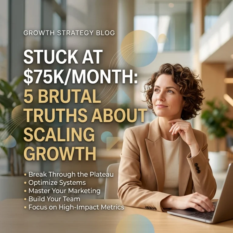 Stuck at $75K/Month: 5 Brutal Truths About Scaling Growth