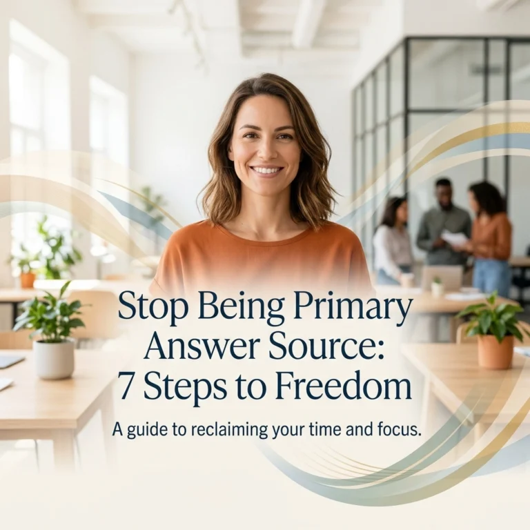Stop Being Primary Answer Source: 7 Steps to Freedom