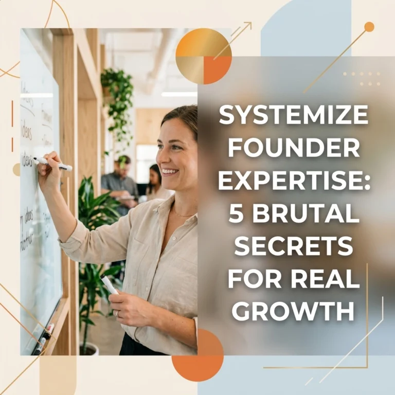 Systemize Founder Expertise: 5 Brutal Secrets for Real Growth