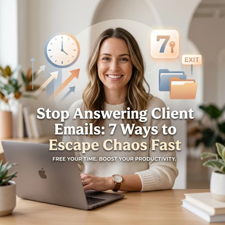 Stop Answering Client Emails: 7 Ways to Escape Chaos Fast
