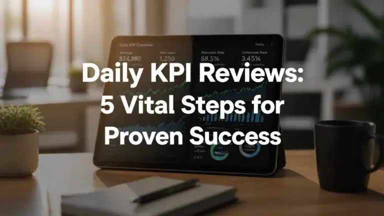 Daily KPI Reviews: 5 Vital Steps for Proven Success
