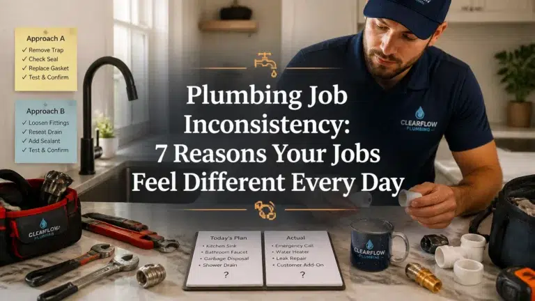 plumbing job inconsistency