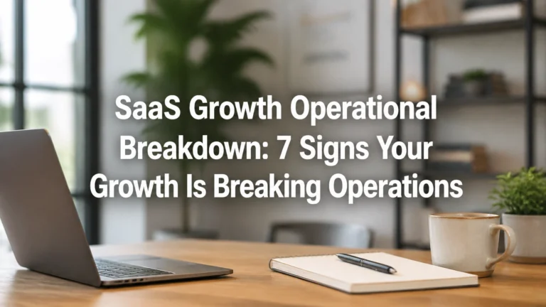 SaaS Growth Operational Breakdown: 7 Signs Your Growth Is Breaking Operations